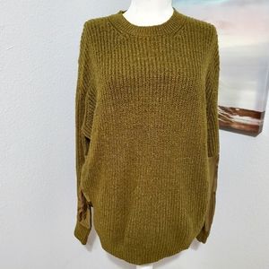 Topshop Army Green Knitted Sweater Size 6